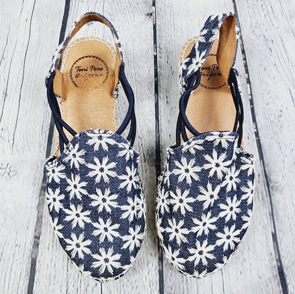 TONI PONS ORIGINALS | Noa Texa embroidered slipon espadrille flat sandals - Picture 2 of 11